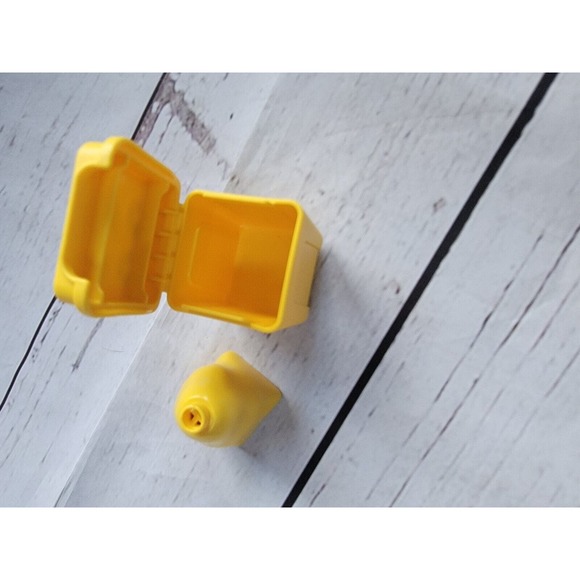 Lego Duplo TRASH Bin Can Yellow Waste Bag Lid Recycle Garbage - Picture 3 of 7